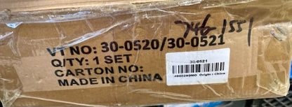 Wyatt Gatling 30-0521 Shovelhead Exhaust Pipe Set Chrome New Genuine