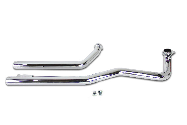 Wyatt Gatling 30-0521 Shovelhead Exhaust Pipe Set Chrome New Genuine