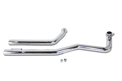 Wyatt Gatling 30-0521 Shovelhead Exhaust Pipe Set Chrome New Genuine