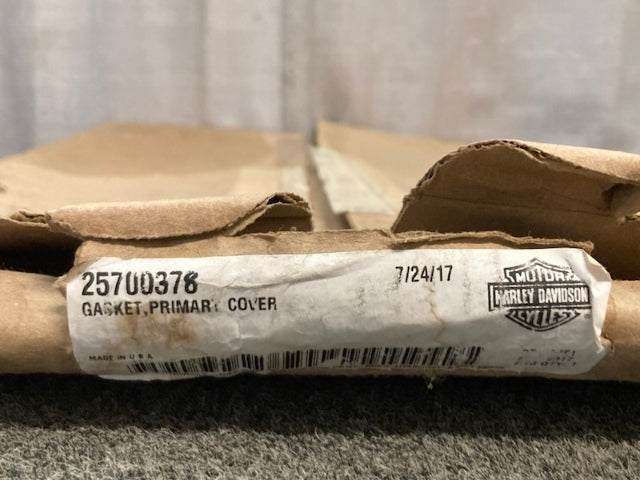 Harley Davidson 25700378 Gasket, Primary Cover New Genuine
