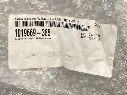 Polaris 1019669-385 A-Arm Front Lower Rh Cloud Silver New Genuine