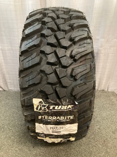 Tusk P3040-01 TerraBite 26X9.00R14 8PLY All Terrain ATV/UTV Tire New Genuine