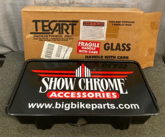 TecArt 13"x24" Show Chrome Light Signage New Genuine