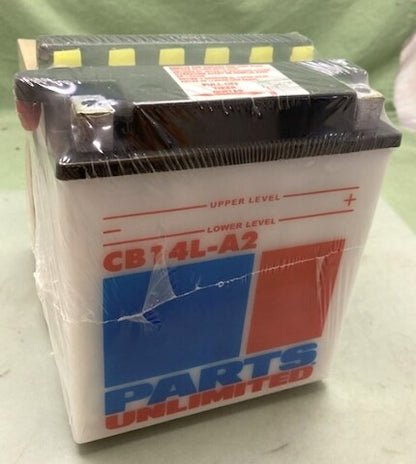 Parts Unlimited 2113-0184 Battery YB14L-A2 with Acid New Genuine