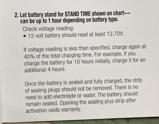 Parts Unlimited 2113-0372 Battery 12V YT12B-BS with Acid New Genuine
