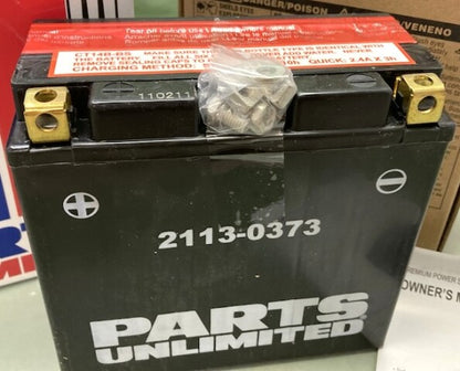 Parts Unlimited 2113-0373 Battery 12V YT14B-BS with Acid New Genuine