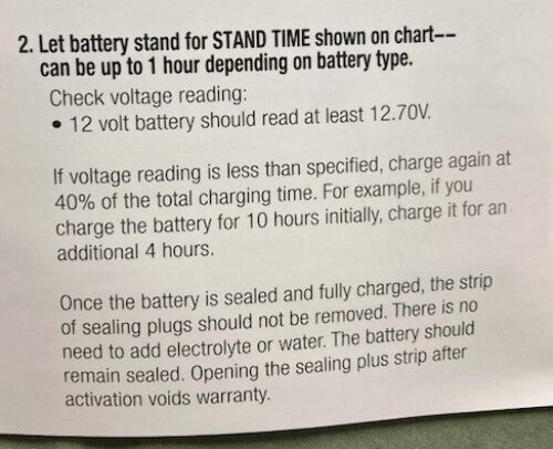 Parts Unlimited 2113-0373 Battery 12V YT14B-BS with Acid New Genuine