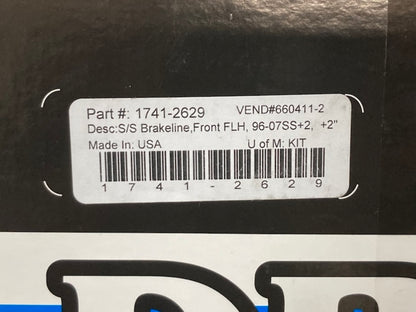 Drag Specialties 1741-2629 Extended Length SS Brake Line Kit New Genuine
