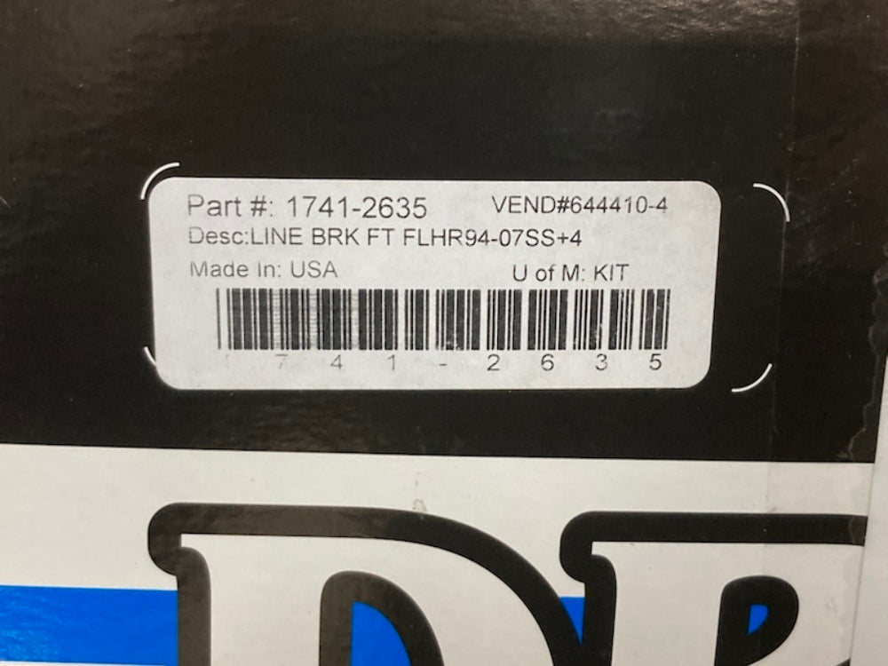 Drag Specialties 1741-2635 Ext Length SS Brake Line Kit New Genuine
