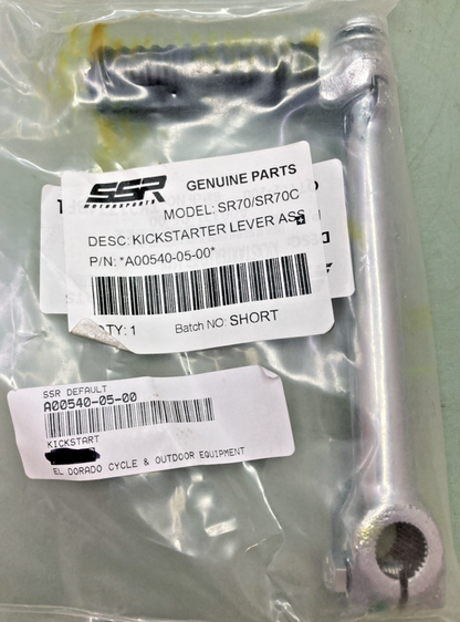 NEW GENUINE SSR A00540-05-00 KICKSTARTER LEVER