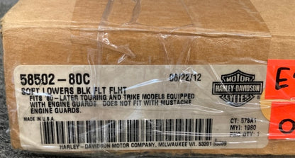 Harley Davidson 58502-80C Soft Lowers BLACK FLT FLHT New Genuine