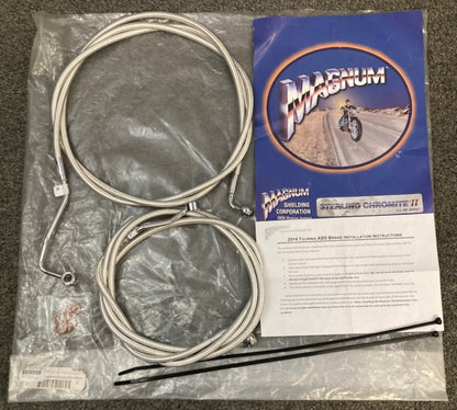 Magnum AS370164 Extended ABS Touring Lower Brake Line Kit 83" New Genuine
