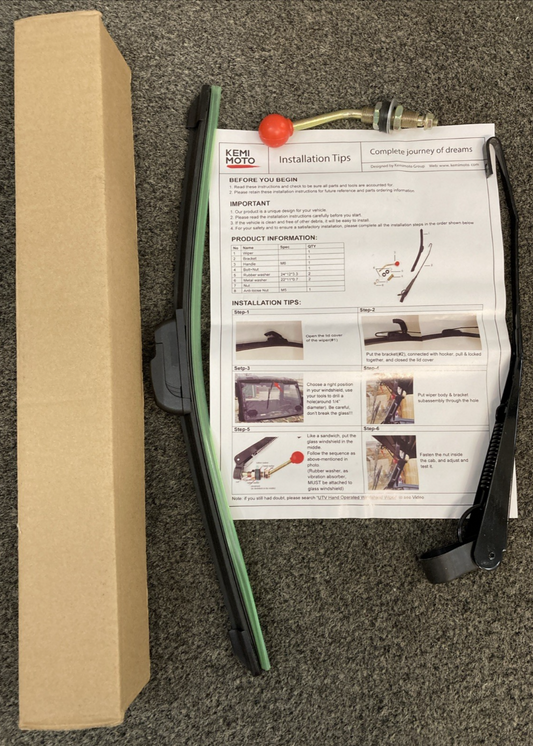 NEW GENUINE POLARIS FTVWW001 MANUAL WINDOW WIPER KIT X001PK2J31