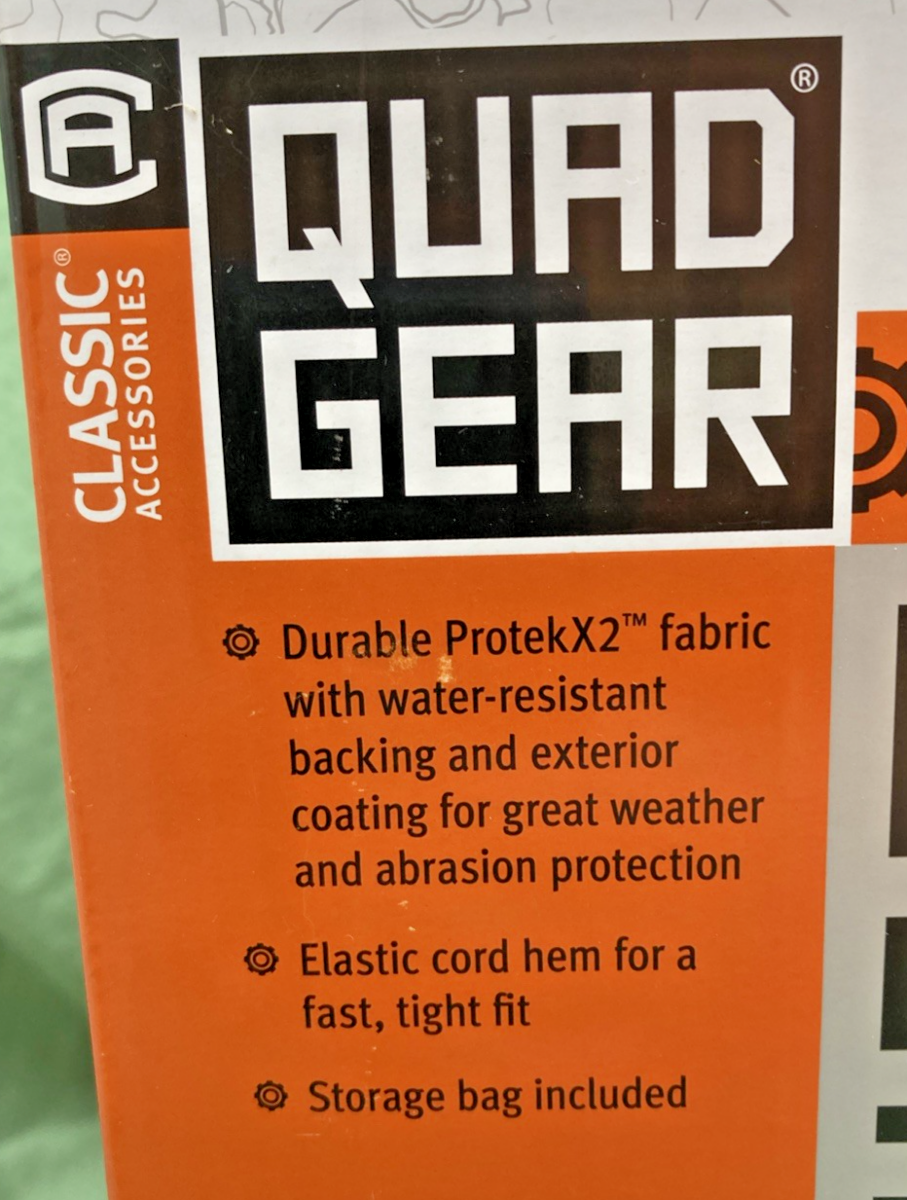 NEW QUAD GEAR 15-056-051404-00 STORAGE COVER OLIVE DRAB (L), 80IM.LX44IN.WX45IN.