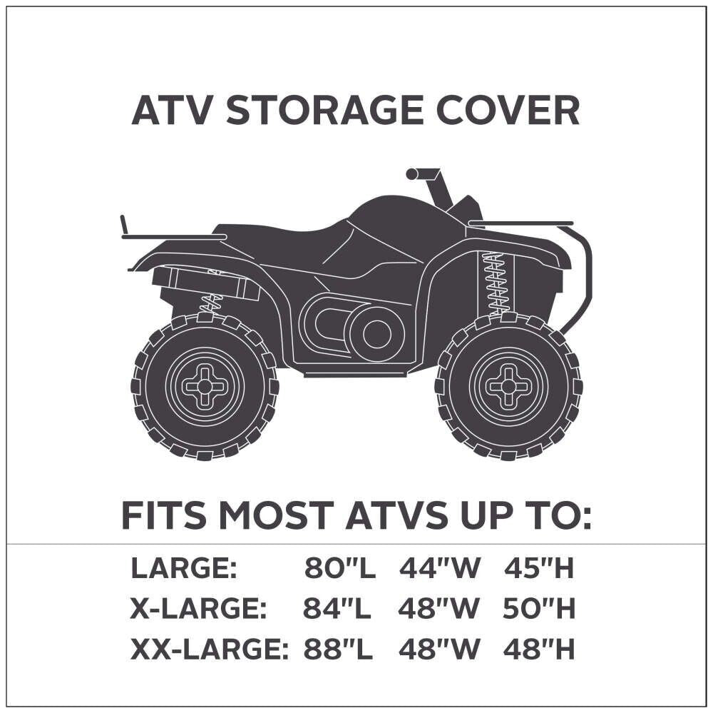 NEW QUAD GEAR 15-056-051404-00 STORAGE COVER OLIVE DRAB (L), 80IM.LX44IN.WX45IN.