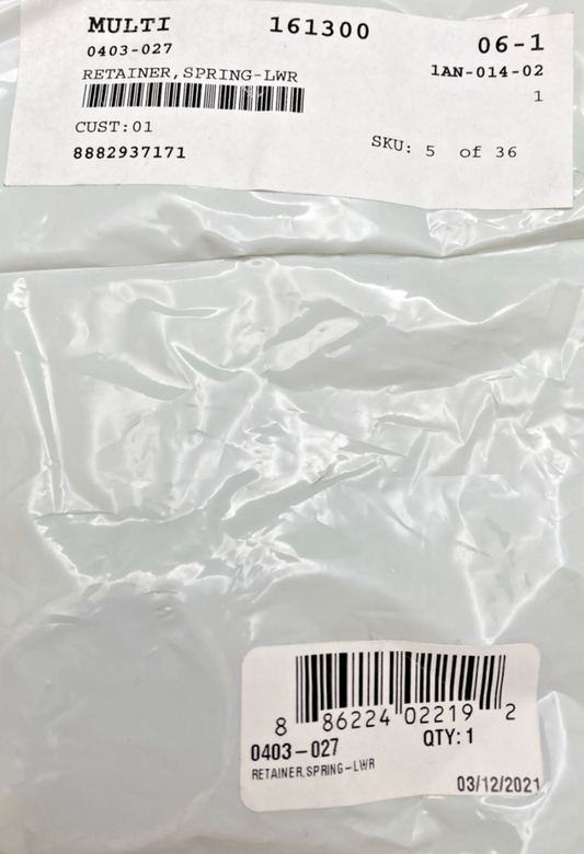 QTY 2 NEW GENUINE ARCTIC CAT 0403-027 RETAINER, SPRING-LWR
