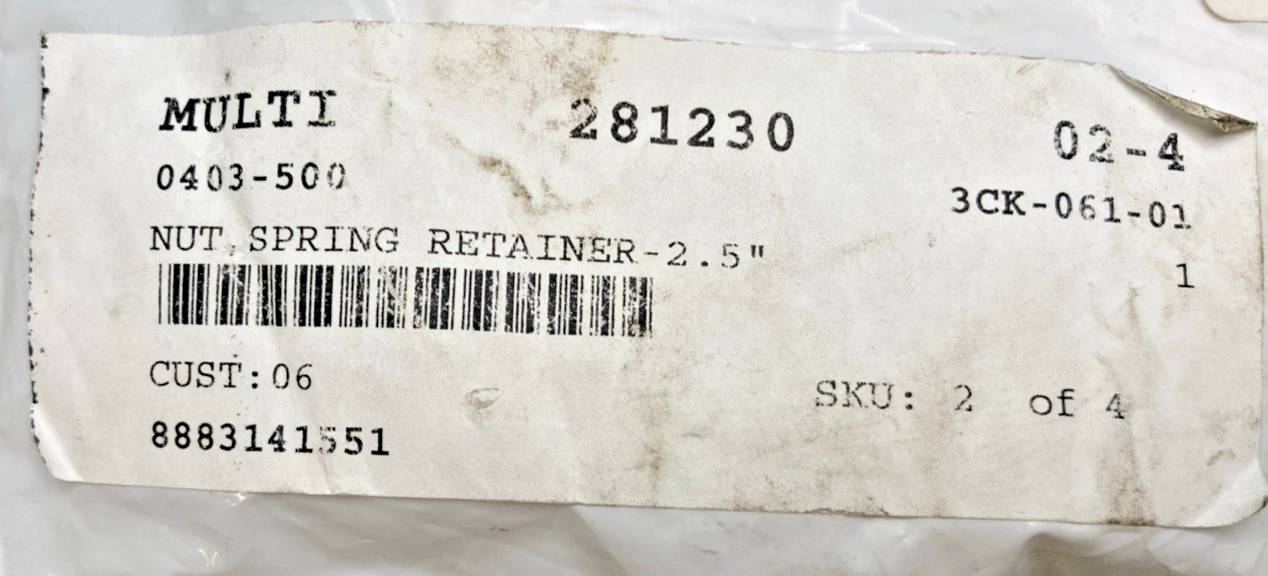 NEW GENUINE ARCTIC CAT 0403-500 NUT, SPRING RETAINER-2.5 inch
