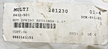 NEW GENUINE ARCTIC CAT 0403-500 NUT, SPRING RETAINER-2.5 inch