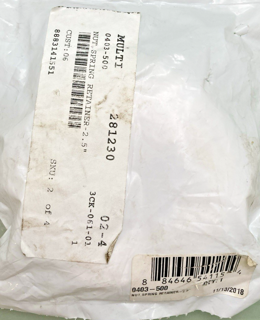 NEW GENUINE ARCTIC CAT 0403-500 NUT, SPRING RETAINER-2.5 inch