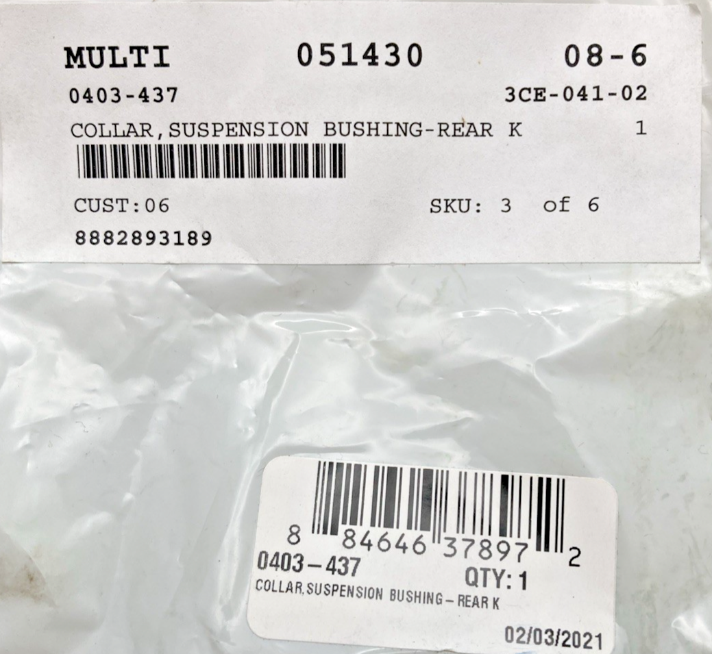 NEW GENUINE ARCTIC CAT 0403-437 COLLAR, SUSPENSION BUSHING-REAR K