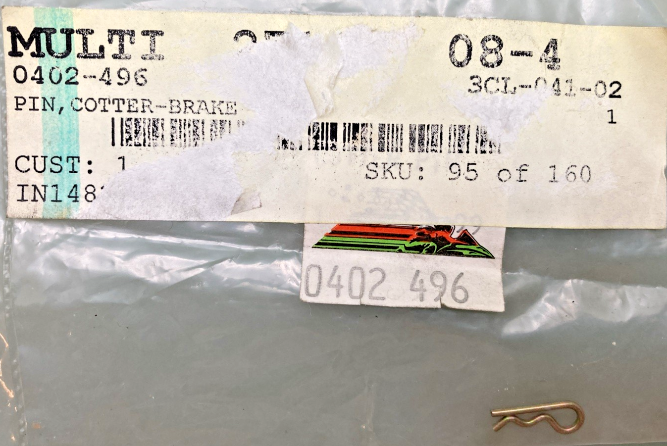 NEW GENUINE ARCTIC CAT 0402-496 PIN, COTTER -1/16 Inch X 1/2 Inch,0423-495