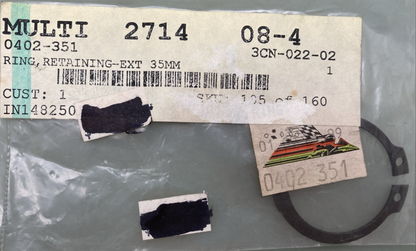 NEW GENUINE ARCTIC CAT 0402-351 RING, RETAINING-EXT 35MM
