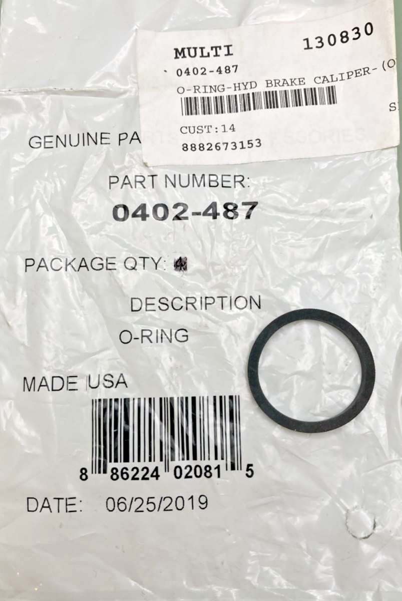 NEW GENUINE ARCTIC CAT 0402-487 O-RING-HYD BRAKE CALIPER-(OL)