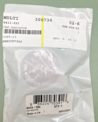 NEW GENUINE ARCTIC CAT 0413-255 CAP, RADIATOR 16LBS