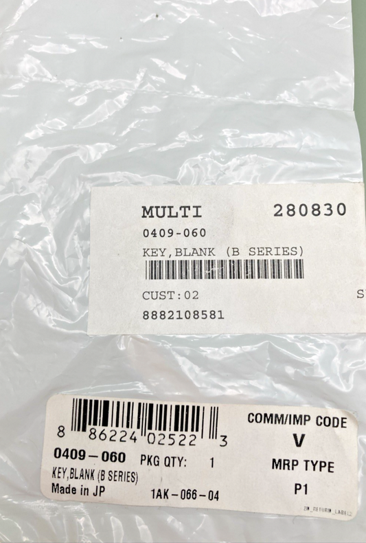 NEW GENUINE ARCTIC CAT 0409-060 KEY, BLANK (B SERIES)