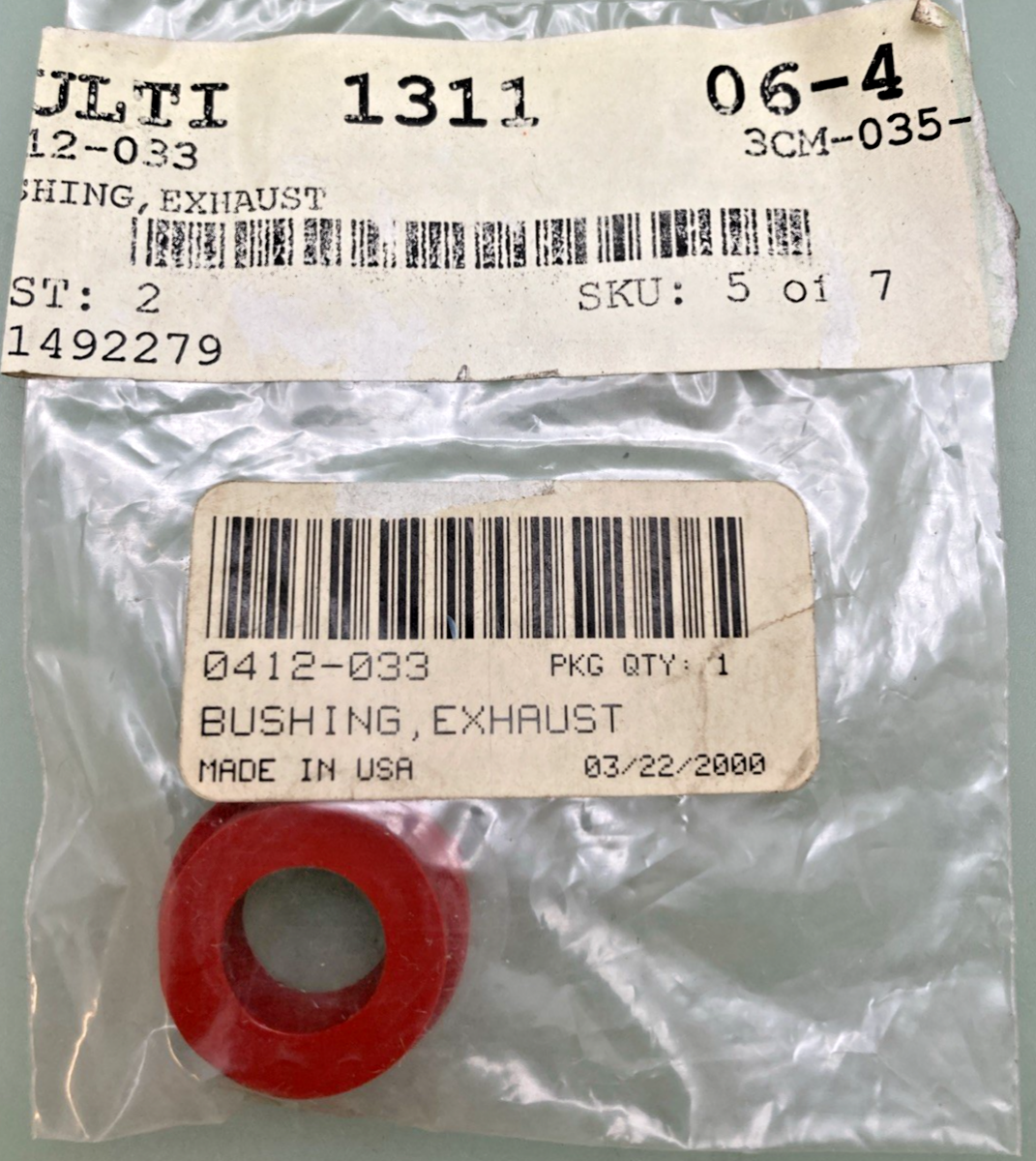 NEW GENUINE ARCTIC CAT 0412-033 BUSHING, EXHAUST