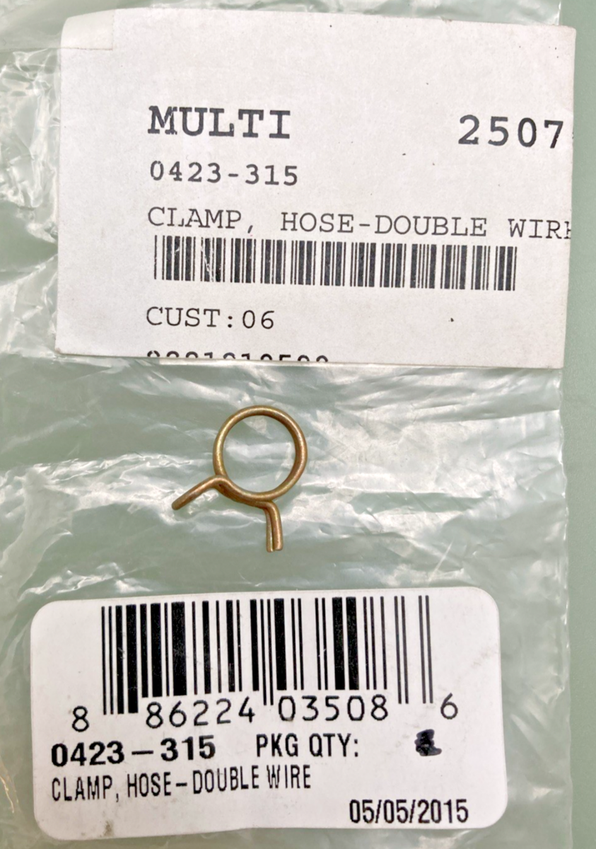 QTY 3 NEW GENUINE ARCTIC CAT 0423-315 CLAMP, HOSE-DOUBLE WIRE