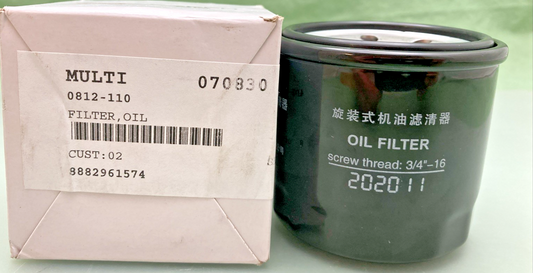 NEW GENUINE ARCTIC CAT 0812-110 OIL FILTER - 2019-2024 PROWLER PRO CHERY ENGINE