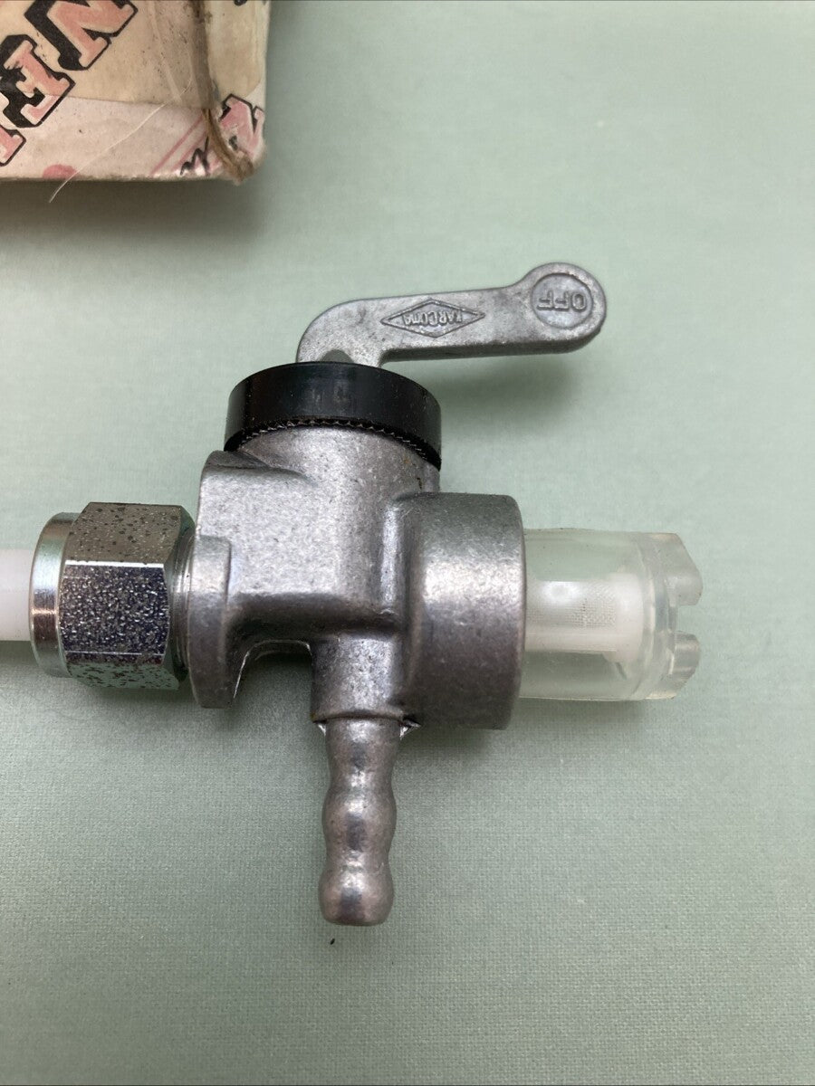 NEW GENUINE ROYAL ENFIELD FUEL PETCOCK BULLET WITH BOWL AND FILTER