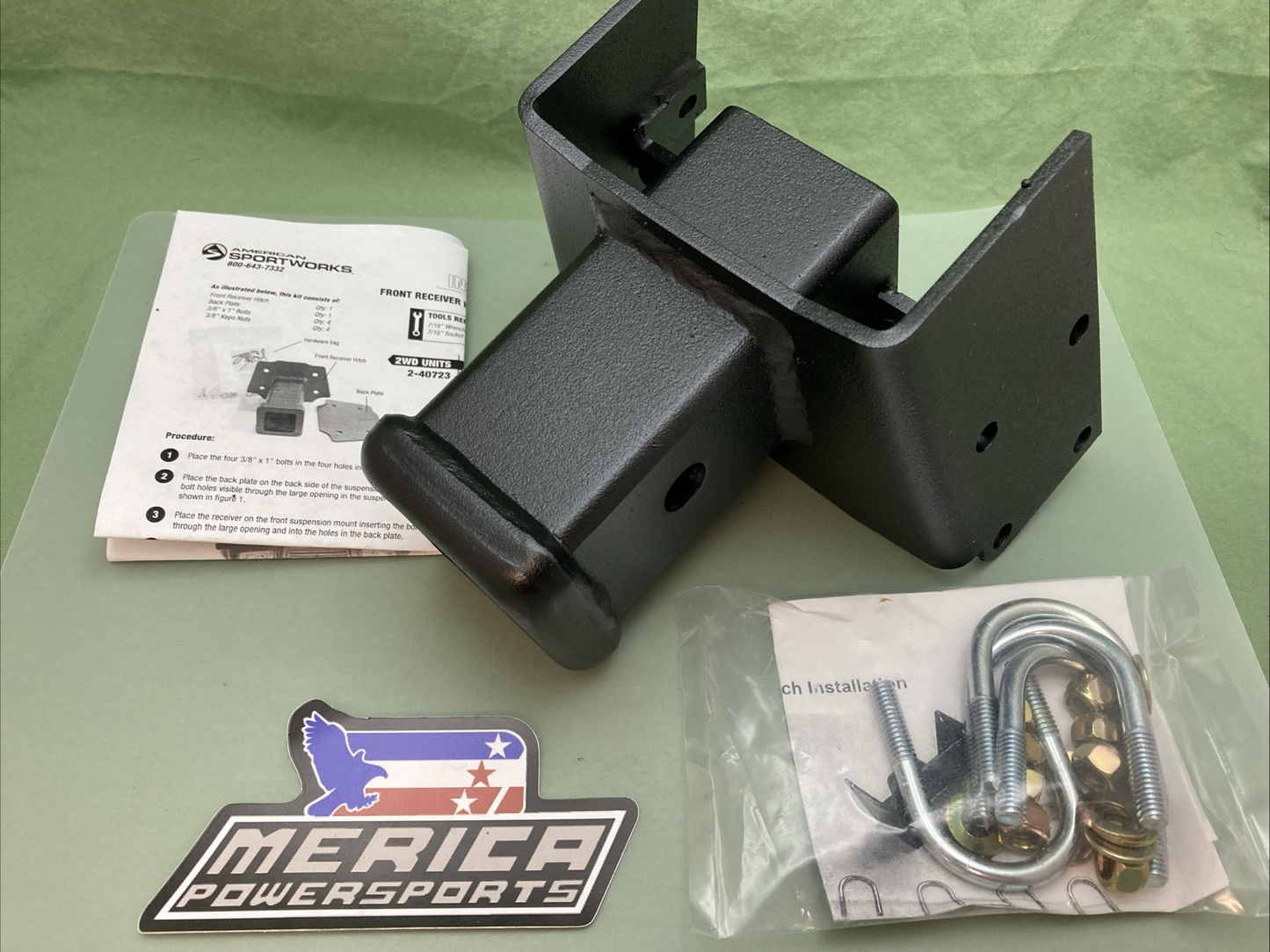 NEW GENUINE AMERICAN SPORTWORKS 16648 4 WHDR FRONT RECEIVER HITCH WINCH LANDSTAR