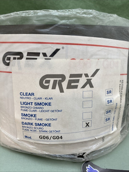 NEW GENUINE GREX G06/G04  GR-0023 HELMET SHIELD DARK SMOKE 263208039005