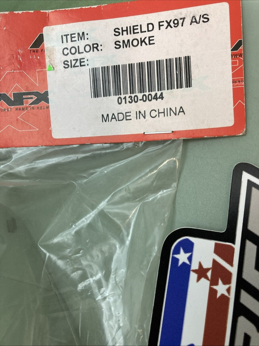NEW GENUINE AFX FX97 AS SMOKE HELMET SHIELD FX-97 0130-0044
