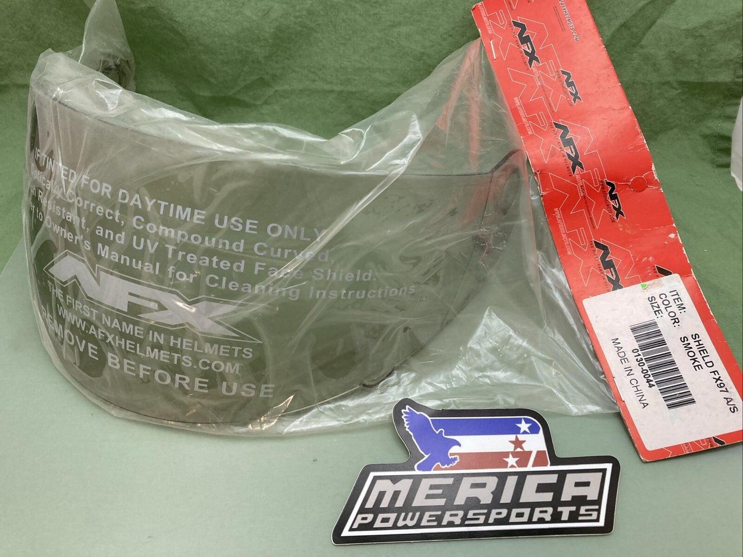 NEW GENUINE AFX FX97 AS SMOKE HELMET SHIELD FX-97 0130-0044