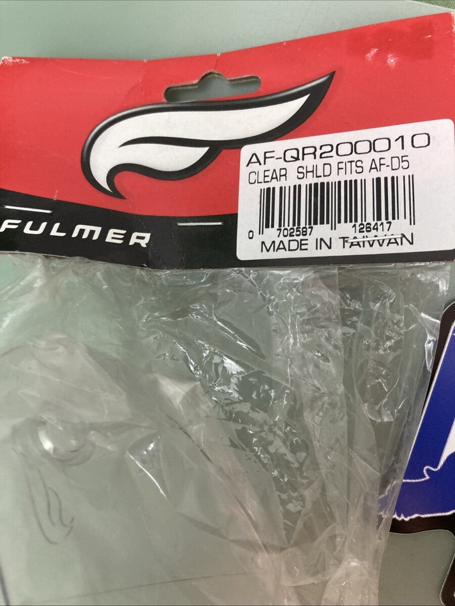 NEW GENUINE FULMER AF-QR200010 CLEAR HELMET SHIELD FITS AF-D5