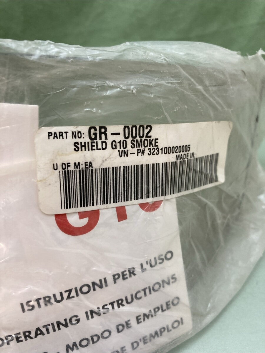 NEW GENUINE GREX G10 GR-0002 HELMET SHIELD SMOKE 323100020005