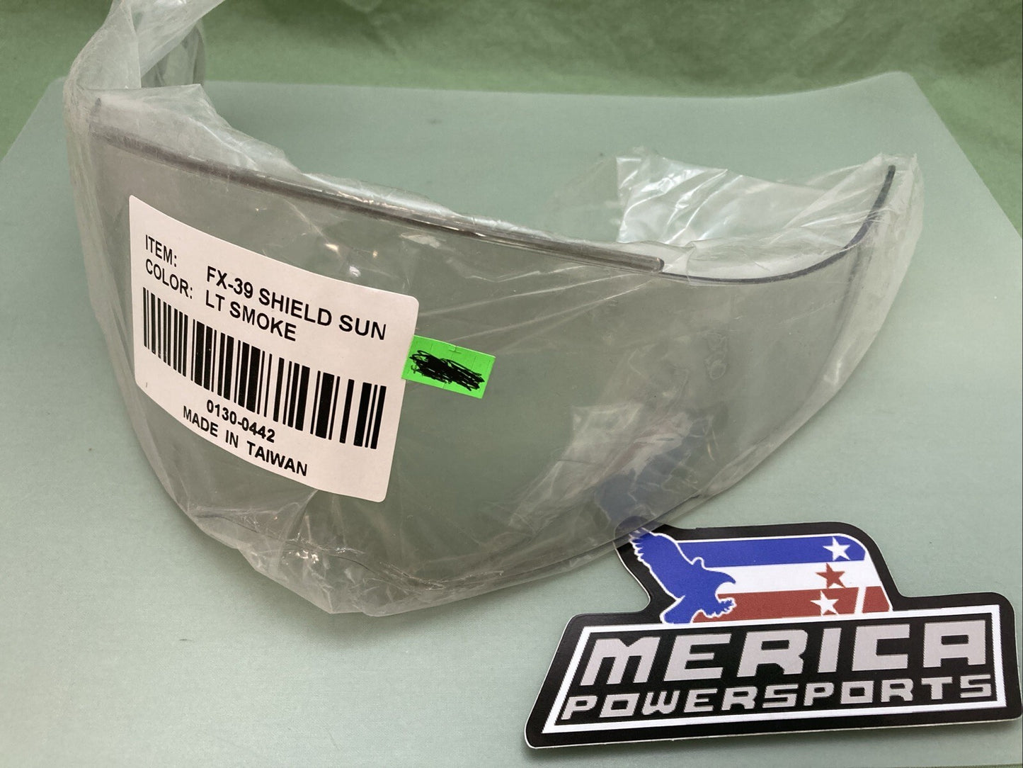 NEW GENUINE AFX FX-39 SHIELD SUN LT LIGHT SMOKE HELMET SHIELD FX39 0130-0442