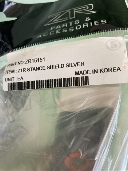 NEW GENUINE Z1R Z1R15151 STANCE HELMET SHIELD SILVER