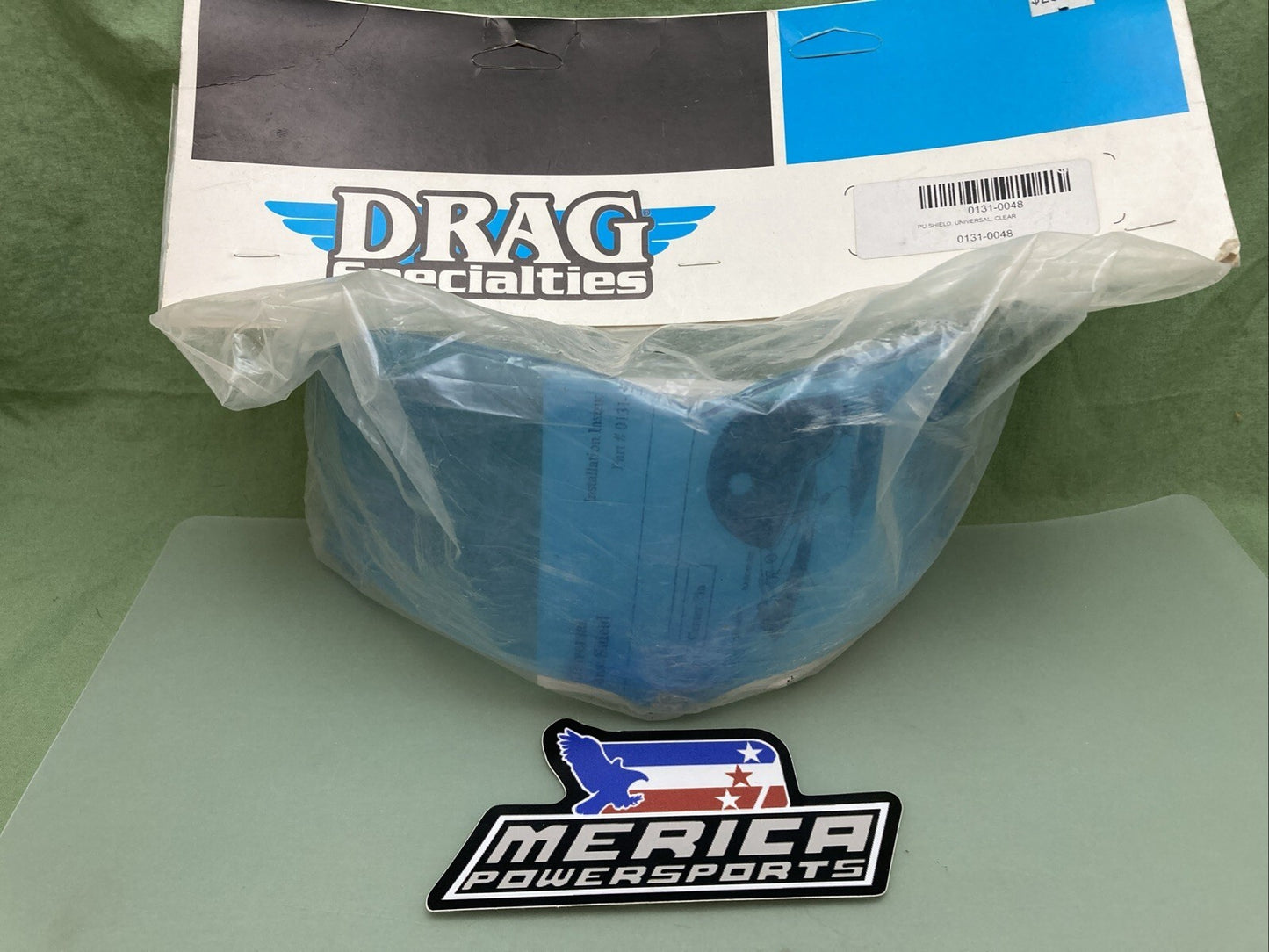 NEW GENUINE DRAG SPECIALTIES SHIELD UNIVERSAL BLUE 0131-0048