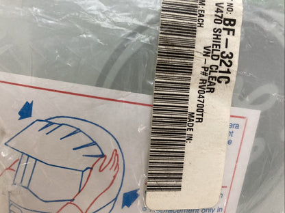 NEW GENUINE BIEFFE BF-321C V470 CLEAR HELMET SHIELD RV04700TR