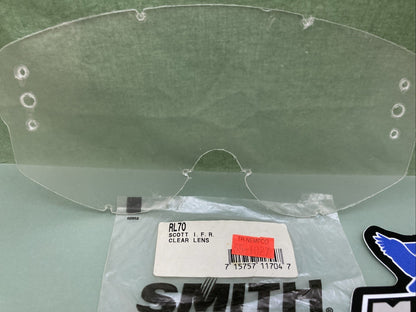NEW GENUINE SMITH SCOTT RL70 I.F.R. ROLL OFF LEXAN LENS CLEAR VINTAGE IFR