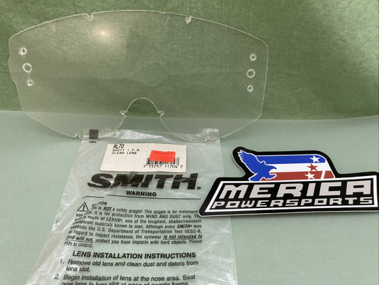 NEW GENUINE SMITH SCOTT RL70 I.F.R. ROLL OFF LEXAN LENS CLEAR VINTAGE IFR