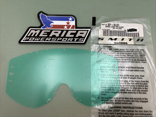 NEW GENUINE SMITH I.F.R. SP-SL50 SPEED REPLACEMENT LEXAN LENS GREEN TINT VINTAGE