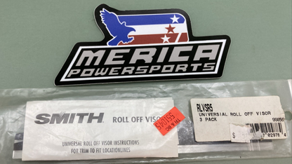 NEW GENUINE SMITH RLVSR5 UNIVERSAL ROLL OFF VISOR 3-Pack