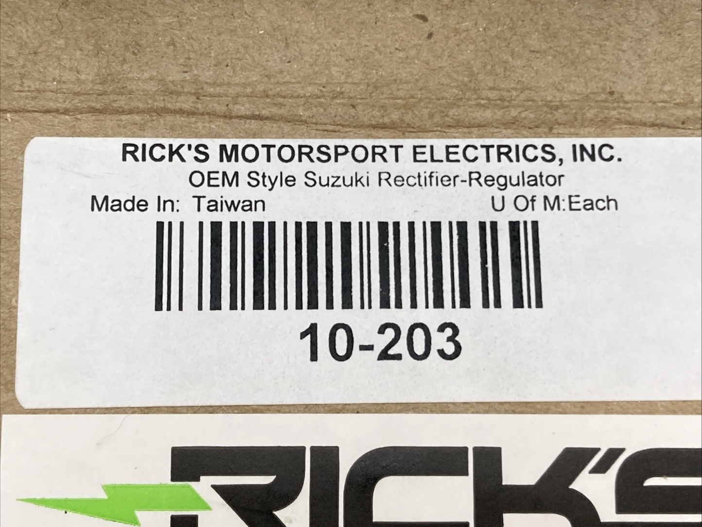 NEW GENUINE RICK'S MOTORSPORT 10-203 Rectifier Regulator Style Suzuki