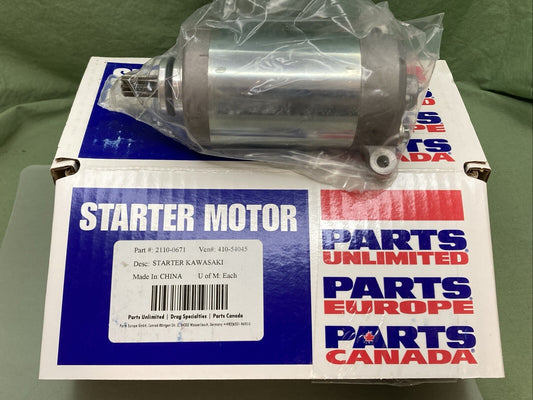NEW GENUINE PARTS UNLIMITED 2110-0671 STARTER KAWASAKI