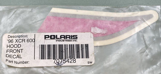 NEW GENUINE POLARIS 7075428 HOOD FRONT DECAL